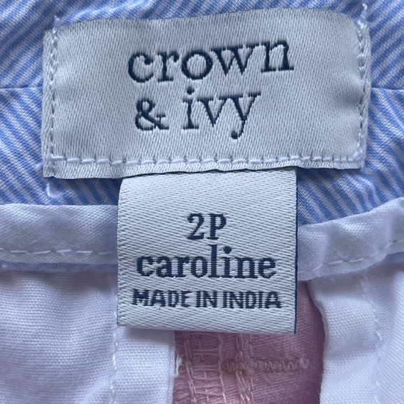 crown & ivy Caroline Light Pink Shorts Sz 2 - Picture 4 of 5